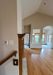 Before the renovation... Waiting to open the spectacular view.